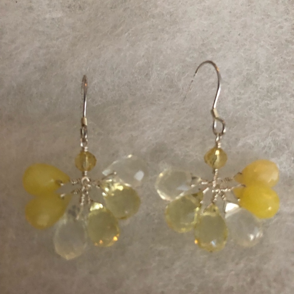 Giu Giu Lemon and clear Quartz Earrings - Picture 6 of 8